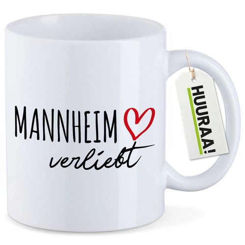 Kaffeetasse mannheim verliebt - kaffeetasse,