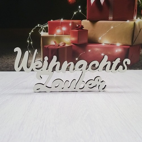 Schriftzug weihnachtszauber - schriftzug,