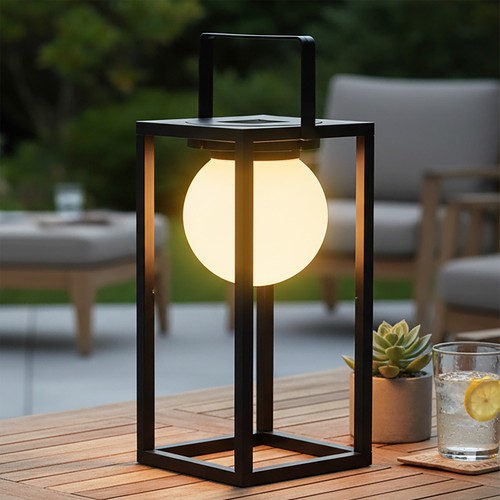 Solar laterne schwarz - schwarz, led
