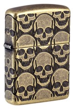 ZIPPO Armor Case messing 540 graviert Skulls 60007234 - Neuheit - Zippo Box