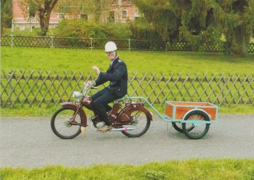 Ansichtskarte moped simson sr - moped,