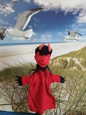 Handpuppe Teufel von Kersa Künstlerpuppen ca. 28 cm groß