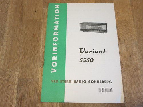 Ddr vorinformation variant - vorinformation,