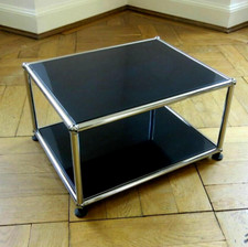 * USM Haller Büro Druckertisch Kopiertisch * Schwarz * 500x395 * Unterschrank *