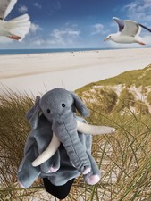 Handpuppe Elefant (Handschuh) von Beleduc ca. 20 cm groß