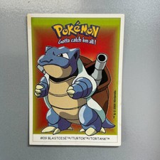 2000 Dunkin Boomer Pokemon Karten Sticker - # 09 Turtok / Blastoise (1)