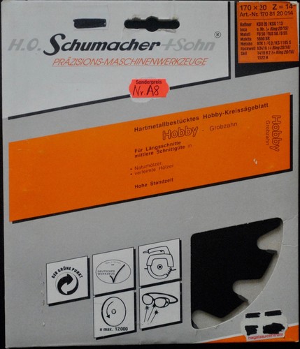 Kreissägeblatt 170x20mm - kreissägeblatt, hm