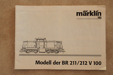 Märklin Bedienungsanleitung für BR 211 212 V100 3473 37725 u.a. DELTA -  digital