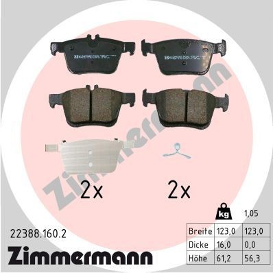 Zimmermann bremsbeläge satz - zimmermann,