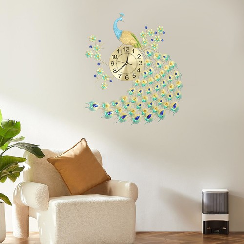 Pfau wanduhren dekorative - pfau,