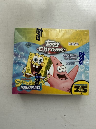 2025 topps chrome spongebob - chrome,