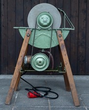 Elektrische Schleifmaschine Schleifbock Schleifstein Wetzstein mit Papst Motor