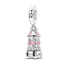 MULA Original Spieluhr Anhänger DIY Charm AAA CZ Für Armband 925 Sterling Silber