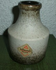 Kleines  Väschen 10cm Keramik beige/braun     