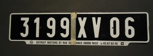 Oldtimer nummernschild kfz - 1,