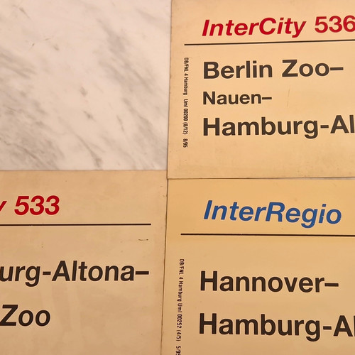 Zuglaufschilder hamburg - hamburg,