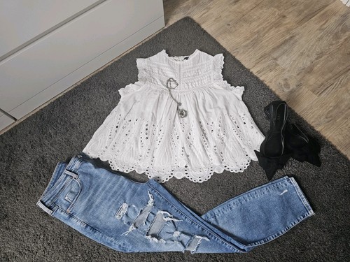 Zara top shirt bluse - zara,