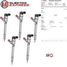 5x 0445110298 Einspritzdüse Injektor Volvo 2.4 D S80 V70 XC60 XC70 0986435195