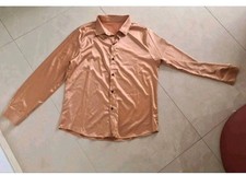 Herren Hemd Gold gr.52/XL glänzend Neu  kein Etikett vorhanden