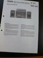 Original Service Manual  SABA