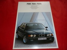BMW 7er E32 730i 735i 735iL Farben Polster Farbkarte Prospekt Brochure von 1989
