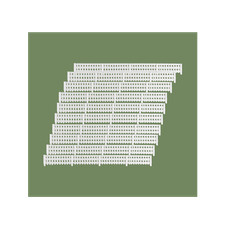 Spur N Senkrechtzaun weiss