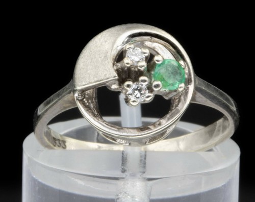 333 8kt weißgold ring - 333/-,