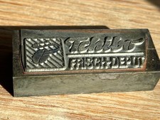 Druckstock Klischee Kaffeewerbung: Tschibo-Frischdepot