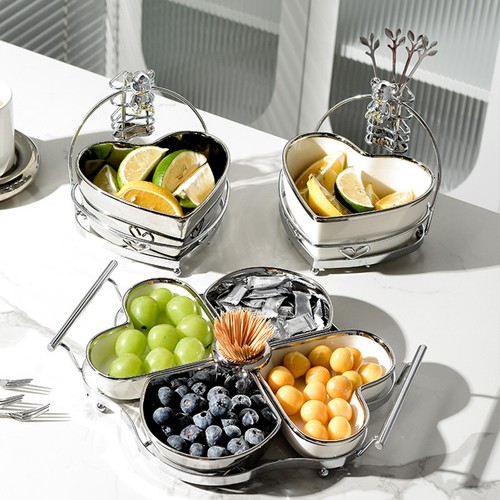 Obstschale snackkorb herzform - snackkorb,