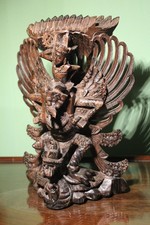 Holzfigur Vishnu Garuda  Bali Indonesien Südostasien  Holzschnitzerei