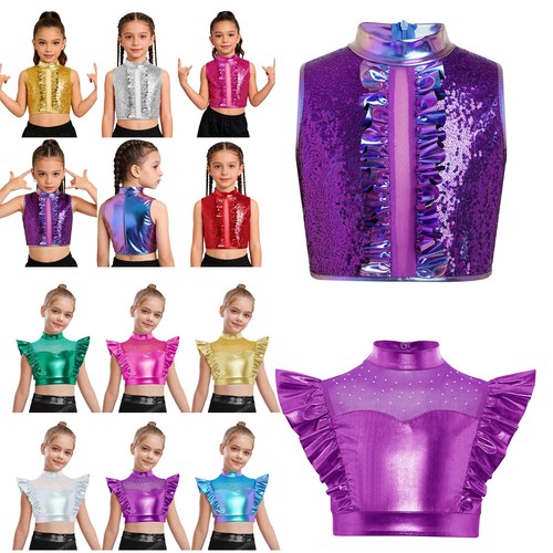 Mädchen metallic top - de,