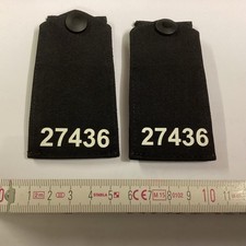 Police,Polizei,Rangschlaufen, shoulderboards,schwarz, für weibliche Beamte