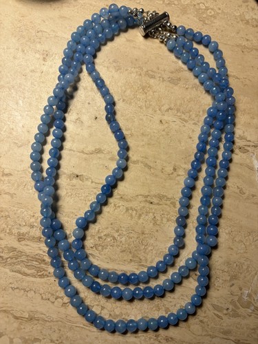 Halskette collier aquamarine - halskette,