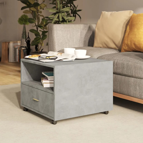 Couchtisch betongrau 55x55x40 - couchtisch,
