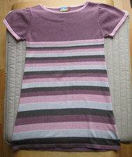 Kurzarm strickkleid gestreift - kurzarm-strickkleid,