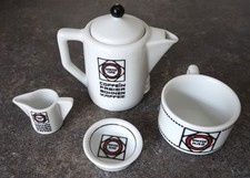 Kaffee HAG Art Deco Kaffeeservice Tettau - Porzellan Kanne Tasse - 1930er Jahre