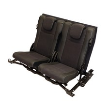 Sitzbank 3. Reihe Renault Grand Scenic III Klappsitze hinten Teilleder schwarz