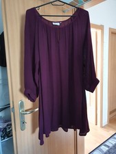 Kaffe Bluse Tunika Crepe Crinkle Pflaume Aubergine Gr. 38