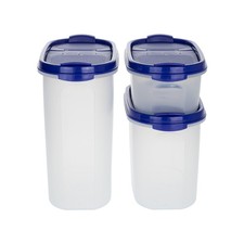 Tupperware Eidgenosse Behälter 1,7 l + 1,1 l + 500 ml  Blau Schütte