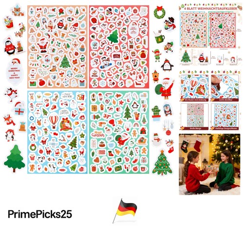 Weihnachtssticker set teile - weihnachtssticker, 4