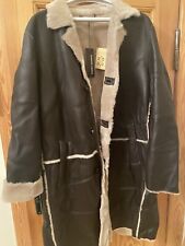 Herren Glatt-Ledermantel Toni Gard NEU!Lammfell gefüttert weich braun Gr.102/2XL