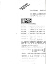 AUDIOSTATIC Preisliste ES 200