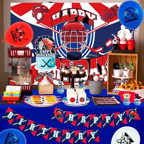 Hockey kinder geburtstag deko - kinder,