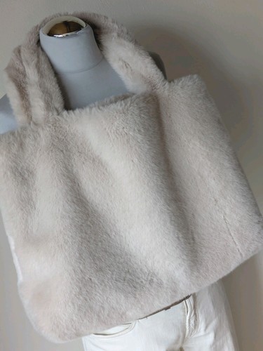 Tasche fakefell plüschshopper - tasche,