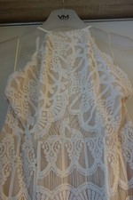 Kleid Missguided  Gr. 40, weiß-creme aus Spitze