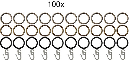 100 gardinenringe - 100,