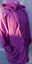 Vintage 1980s: Parka  Longjacke  Mantel  100% Seide  Gr. 38/40, Farbe: rosé