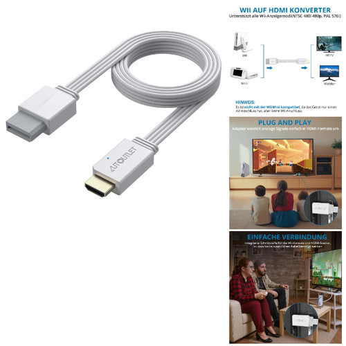 Wii hdmi adapter konverter - wii,