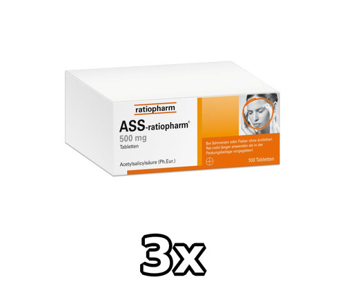 Ass ratiopharm 500 bei - ass-ratiopharm, mg