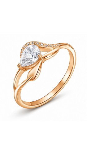 14k 585 rotgold - ring, 10474